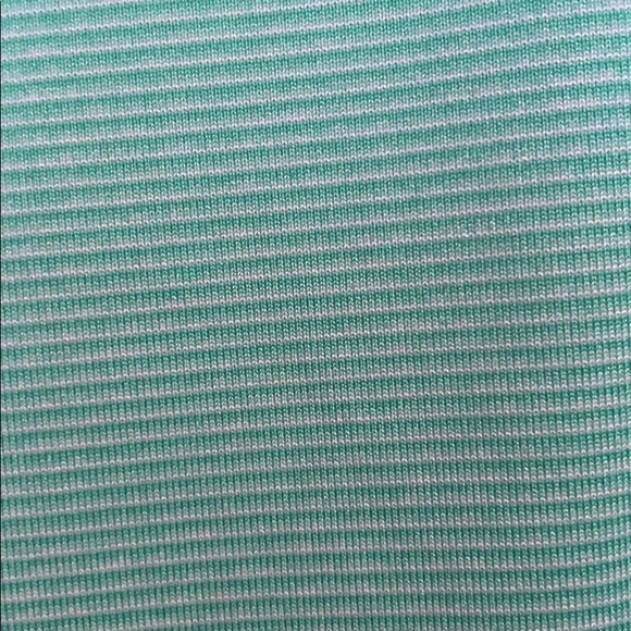 Men’s Nike Golf Dri-Fit green striped polo shirt - Picture 4 of 5